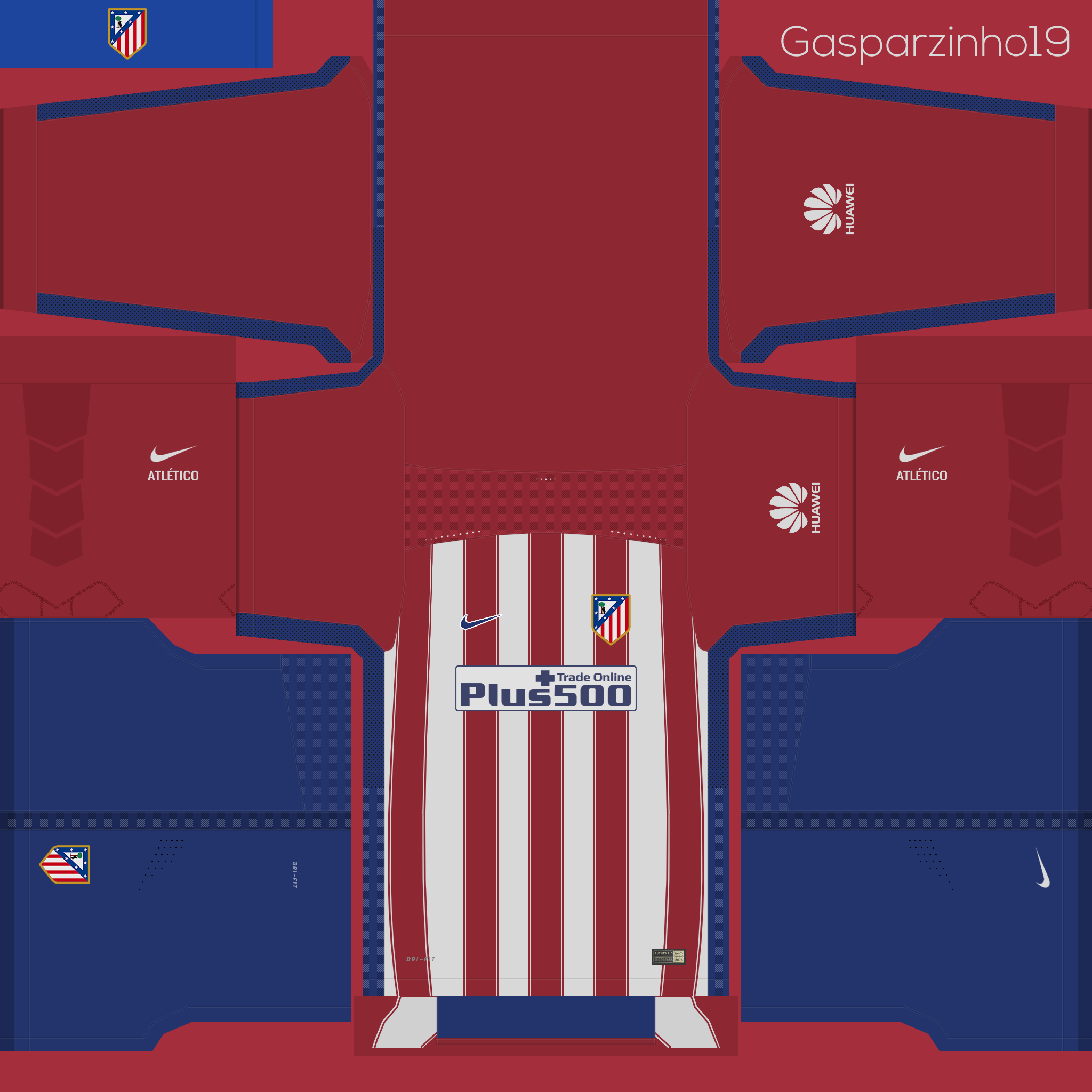 Kit Atletico Madrid Dream League Soccer 2016 Jersey Terlengkap