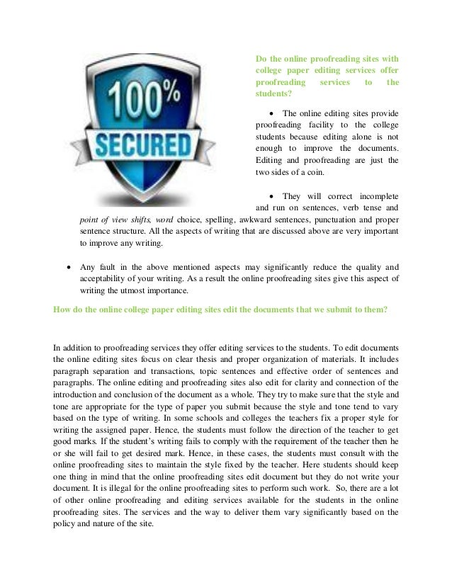 online essay editor