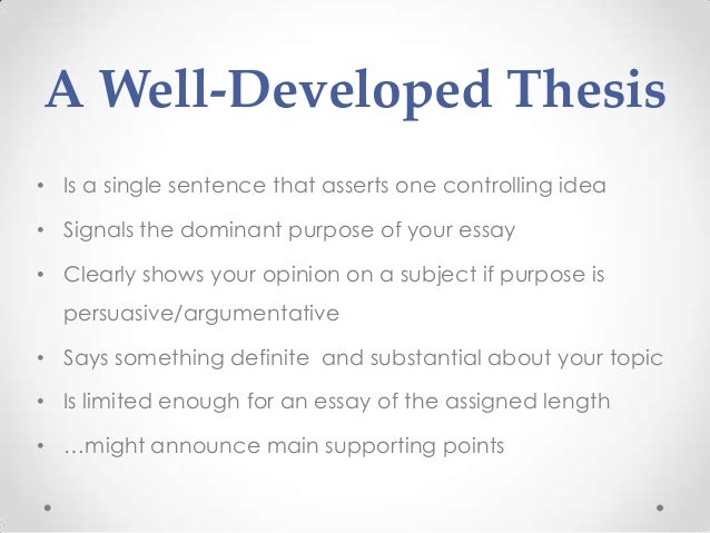 example of a thesis statement for a persuasive essay