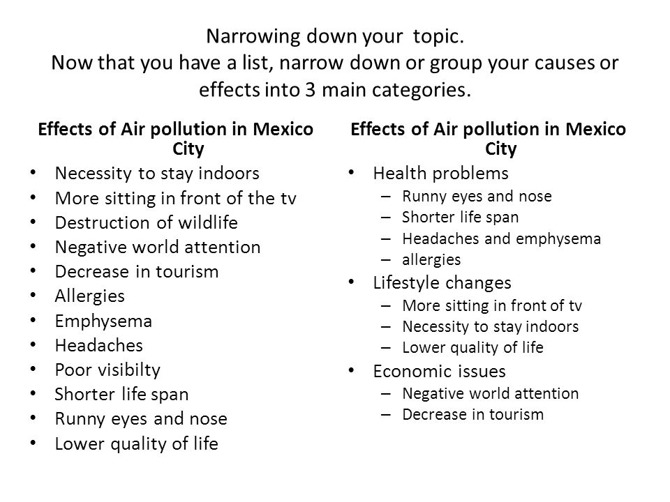 essay about air pollution cause and effect