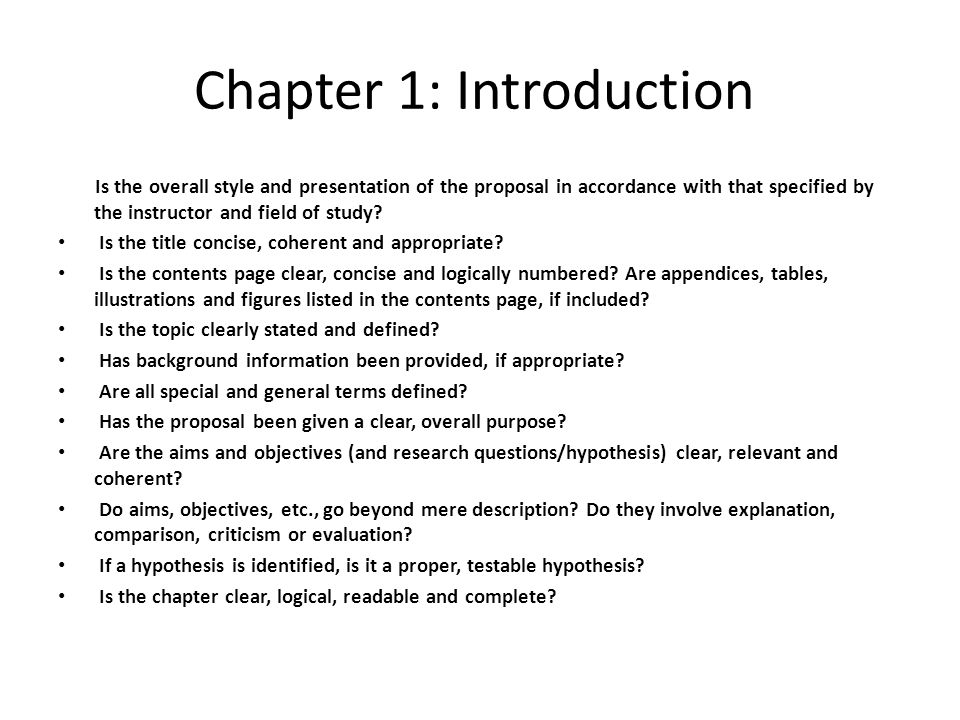 introduction chapter in thesis Chapter 1 introduction the thesis, as a requirement in a student's graduate education at southern methodist university, serves the primary purpose of training the student in the processes of scholarly inquiry and writing under the direction. introduction chapter in thesis Chapter 1 introduction the thesis, as a requirement in a student's graduate education at southern methodist university, serves the primary purpose of training the student in the processes of scholarly inquiry and writing under the direction.