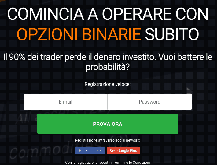 piattaforme trading binario deposito basso