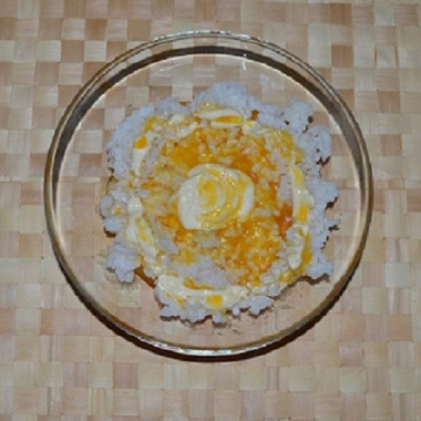 Рецепт Рис с соусом из облепихового сиропа и майонеза