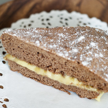 Рецепт Шоколадный пирог с банановым кремом