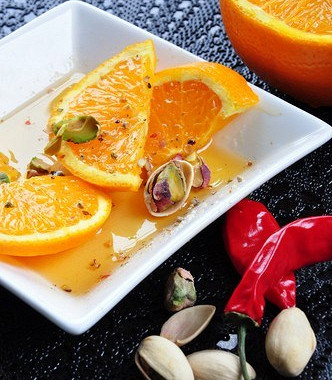 Рецепт Пикантный апельсиновый салат с чили