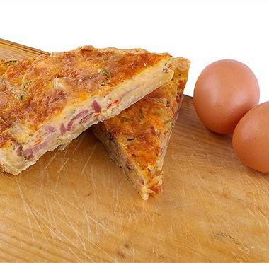 Рецепт Пирог с беконом и яйцом