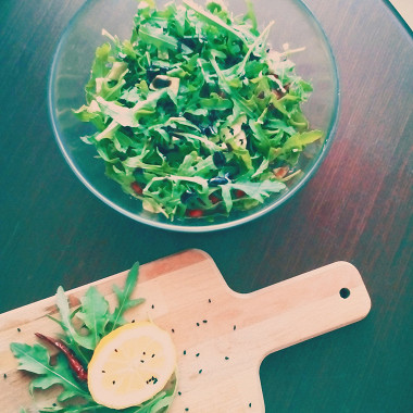 Рецепт Итальянский легкий салат с рукколой и авокадо