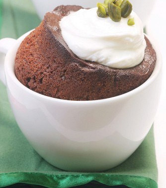 Рецепт Горячий шоколадный пудинг с тахини в кофейных чашках
