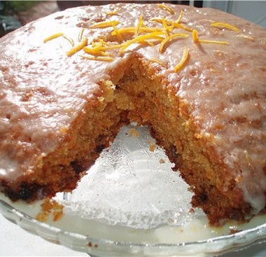 Рецепт Морковный пирог с глазурью