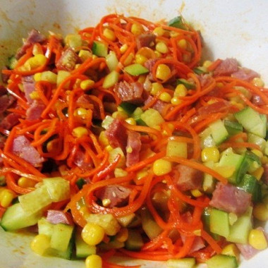 Рецепт Салат с морковью по‑корейски