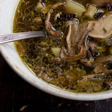 Рецепт Быстрый грибной суп