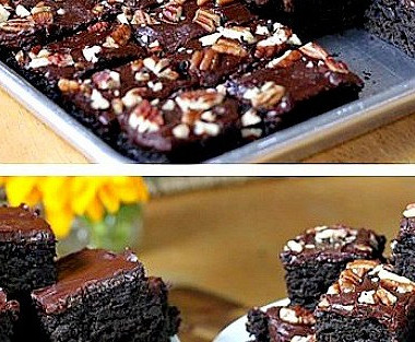 Рецепт Шоколадный пирог «Брауни» из цукини