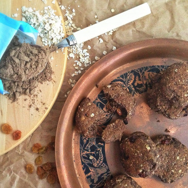 Рецепт Имбирное печенье из льняной муки с овсянкой
