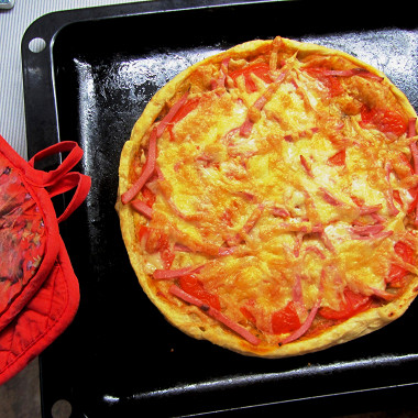 Рецепт Пицца с плавленым сыром