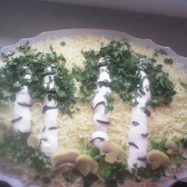 Рецепт Слоеный салат со шпротами и сыром