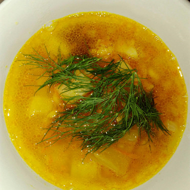 Рецепт Гороховый суп с зеленью