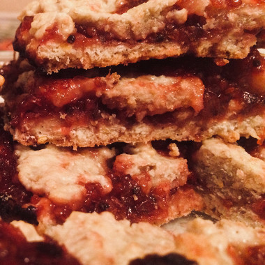 Рецепт Клюквенное печенье (Cranberry crumble bars)