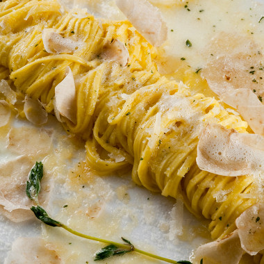 Рецепт Cпагетти с белым трюфелем