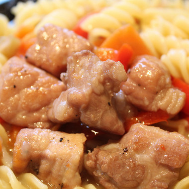 Рецепт Свинина с овощами в вине