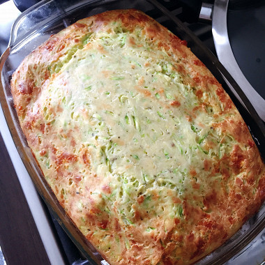 Рецепт Запеканка из кабачков с сыром и зеленью