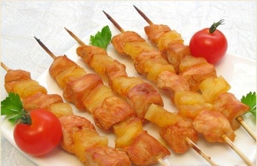 Шашлыки «Домашние» с куриным филе и помидорами