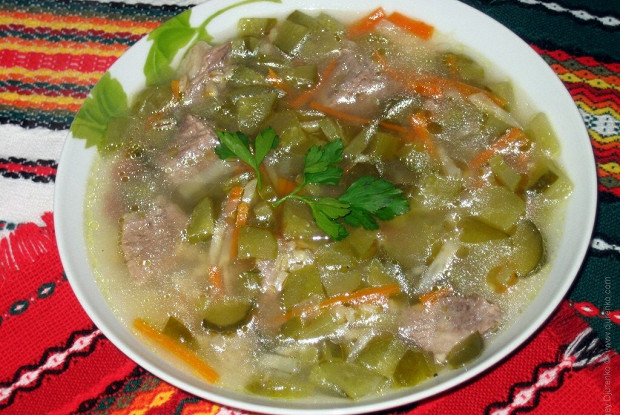 Рассольник с сельдереем