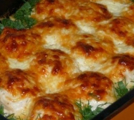 Куриные шарики в сливках