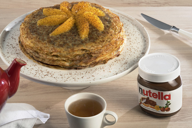 Французский блинный торт с Nutella® и апельсиновой цедрой
