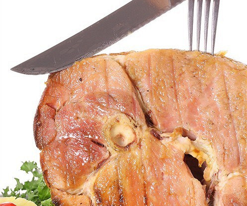 Ветчина, глазированная ананасом и горчицей