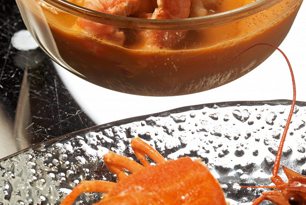 Раковый суп с коньяком